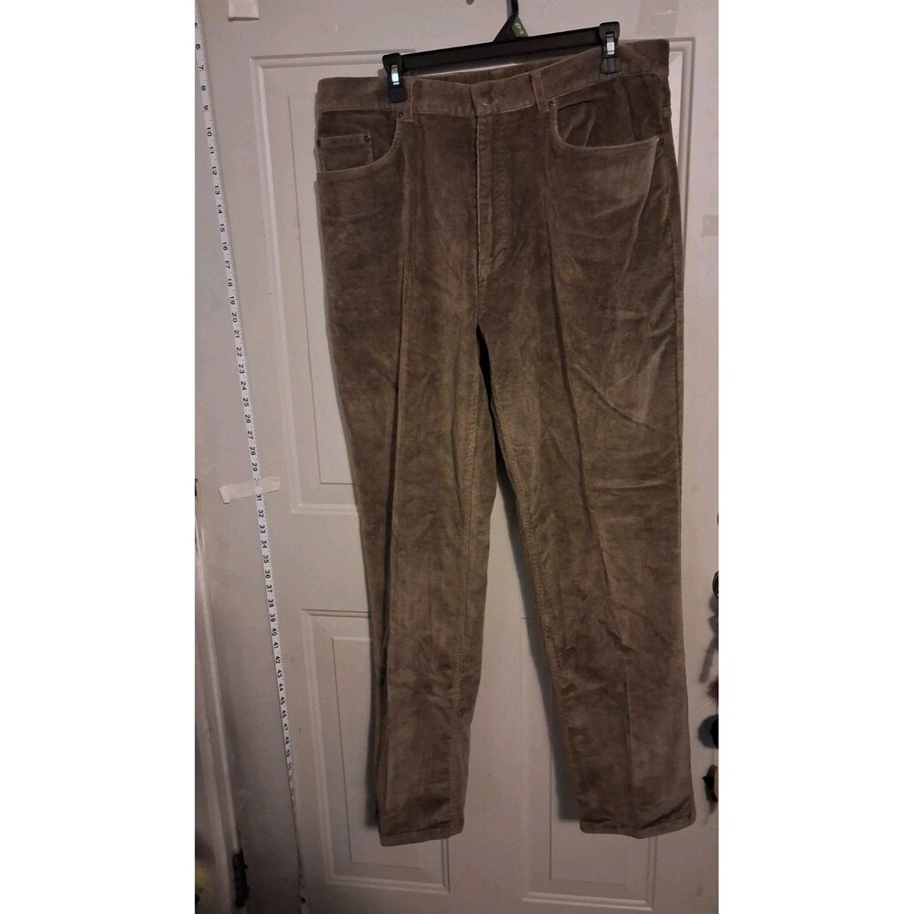Pendleton Men's Brown Corduroy Pants 36x32 Stretch Cotton Blend Classic